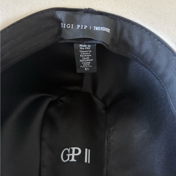 GIGI PIP Cream Western Hat with Brown & black Accents - Picture 9 of 10